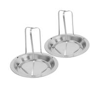 Abaodam 2 Pièces Support à Poulet Vertical Acier Inoxydable de Rôtissoires pour Barbecue Accessoires de Grillade Robustes et Durables pour Rôtir Poulet