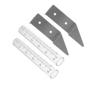 Abaodam 2 Pièces Support Pluviomètre Grand Pluviomètre Extérieur Pluviomètre D'arrosage Capacité Pluviomètre Extérieur Pluviomètre Extérieur Décoratif Pluviomètres Un Verre Transparent