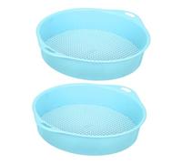Abaodam 2 Pièces Tamis de Jardin Plastique Tamis à Mailles pour Filtrer Gravier et Sable Outil Ergonomique pour Préparation Sol et Compost Adapté à Tous Types de Jardins