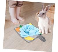 Abaodam 2 pièces Tapis de Fouille pour Lapin Antidérapant Tapis de Reniflement pour Intelligence pour Alimentation et du Stress Accessoire Intérieur pour Lapin