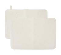 Abaodam 2 Pièces Tapis de Sauna Coussin Blanc Confortable et Solide en Feutre Épais Isolation Thermique Renforcée, Facile à Nettoyer, pour Spa et Sauna