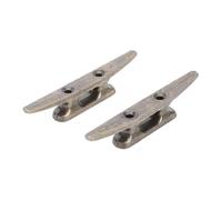 Abaodam 2 pièces Taquets Bateau Base Ouverte Alliage Résistant Crochets Amarrage pour Ponts et Quais