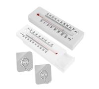 Abaodam 2 pièces Thermomètre Décoratif avec Cache-clés Mural Résistant Aux Intempéries pour Extérieur Boîte de Rangement Sécurisée Camouflée avec Crochet Design Plastique Réaliste pour