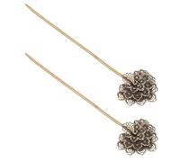 Abaodam 2 Poinçons à Cigares en Laiton Antique Aiguille Décorative Forme Paon Outil Portable pour Améliorer le Tirage Accessoire de Voyage Compact Adapté à Toutes Tailles de Cigares