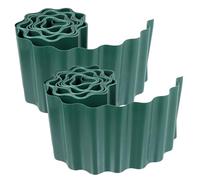 Abaodam 2 Rouleaux Bordure de Jardin Décorative Plastique Flexible pour Aménager Votre Pelouse et Créer des de Jardin Élégants