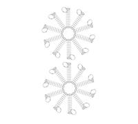 Abaodam 20 Ensemble Magicien Outil Anneaux et Ressorts Jouets Classiques Close Up Éducatifs pour Garçon Fille Développement Cognitif et Motricité Fine