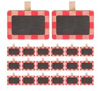 Abaodam 20 Mini Pinces pour Tableau Noir en Bois Surface Écriture la Craie, Clips de Mémo Compacts pour Bureau et École, Accessoires Pratiques pour Notes et Photos, Lot de 20 Pièces