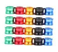 Abaodam 20 pièces Anneaux de Jambe pour Pigeons Aluminium Multicolores Bagues Réutilisables pour Identifier Volailles Tourterelles Perruches et Autres Oiseaux