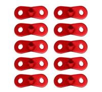 Abaodam 20 Pièces Boucle de Corde à Vent, Double Trou | Attache Légère pour Cordes et Boîtes, Usage Extérieur en Camping, Couleur Vive, Facile à Utiliser