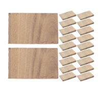 Abaodam 20 Pièces Cale en Bois Marron pour Réparation de Manches de Marteau et Hache, Support Sécurisé Coin Triangulaire et Coin Conique, Facile à Modifier pour Atelier