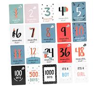 Abaodam 20 pièces Cartes de Cartes Commémoratives Mensuelles pour Photographie Accessoires de Souvenir pour Dimensions
