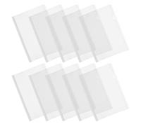 Abaodam 20 Pièces Classeur à Barres Coulissantes B5 Blanc en PP | Couverture Transparente, Surface Lisse et Polie, Usage Maison ou Portfolio, pour Étudiants B5