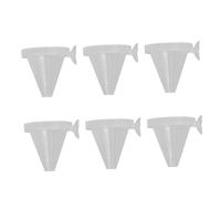 Abaodam 20 pièces Cônes Alimentation pour Poissons avec Ventouse Distributeur Rouges pour Aquarium Protection Nourriture Vivante Facile à Utiliser Accessoires Aquarium Couleur Aléatoire