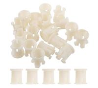 Abaodam 20 Pièces Douille de Roulette en Plastique Beige Maison, Insert Robuste Augmentant la Friction, Protection pour Pied de Chaise et Meuble