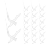 Abaodam 20 Pièces Embout en Mousse Plastique 1mm pour Tube de Mastic, Connecteur Réutilisable en Plastique, Application Précise et Étanchéité Optimale pour Joints de Tuyaux et Surfaces