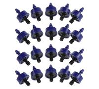 Abaodam 20 Pièces Goutteur Compensateur de Pression, Émetteur Goutte à Goutte 4l/h, Plastique Bleu, Structure Labyrinthique Autonettoyante, Anti-Obstruction, pour Pots de Balcon