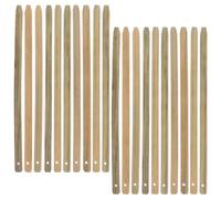 Abaodam 20 Pièces Kit en Bambou pour Éventails, Réutilisables pour Ateliers Créatifs et Événements Artistiques