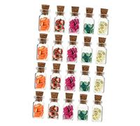 Abaodam 20 pièces Mini Bocaux Décoratifs pour Maison de Poupée Accessoires Miniatures Fruits Réalistes Décor Micro Paysager à Lusure Usage