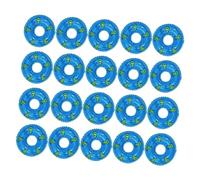 Abaodam 20 Pièces Mini Bouées de Natation PVC Modèles de Canard Colorés Accessoires Maison Poupée Décoration DIY