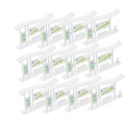 Abaodam 20 Pièces Modèle de Station de Bus Miniature Décor de Paysage Ferroviaire Réaliste pour Maison de Poupée Accessoire Polyvalent pour Mise Scène et Photographie