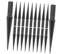 Abaodam 20 pièces Piquets de Jardin Plastique Résistants pour Lampes Solaires Extérieures Supports Solides et Faciles à Installer pour Éclairage Paysager Accessoires Durables pour Piquets