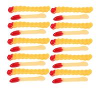 Abaodam 20 Pièces Simulation French Fries Model Artificial Food Decoration for Photography Play Toy Miniature Food Prop for Party and Restaurant Display