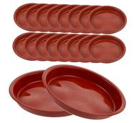 Abaodam 20 pièces Soucoupes Plantes Dintérieur Rondes Durable Supports Drainage Petits Pots Dérapant Résistantes Adaptées Plupart des Pots de Fleurs