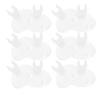 Abaodam 20 Pièces Ventouses Transparentes en Plastique pour Aquarium, Clips Fixation pour Tube 16mm, Faciles à Installer sur Surface en Verre