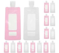Abaodam 20 Sachets de Voyage Étanches pour Lotion et Shampoing 90ml en Pet Robuste, Rechargeables et Adaptés pour Utilisation Extérieure et Voyage