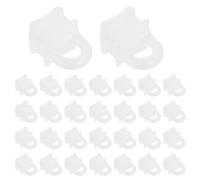 Abaodam 200 Pièces Crochets Suspendre en Plastique pour Rail de Tringle à Rideaux, Galets Blancs pour Glissières Lisses, Compatibles Rideaux et Tissus D'ameublement en Chambre