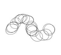 Abaodam 200 pièces Joint d'étanchéité en Silicone pour Montre Anneaux de scellement pour réparation de Montre et Couverture arrière 200 pièces 06 mm d'épaisseur modèle Fin