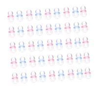 Abaodam 200 Pièces Mini Sucettes Acryliques Transparentes Résistantes pour Décoration Shower et Création de Bijoux Perles Légères Suspension pour Confettis et Cadeaux de Fête Prénatale
