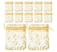 Abaodam 200 Pièces Small Organza Bags With Drawstring Closure Lightweight Sheer Jewelry Pouches For Wedding Favors Party Christmas Birthday And Valentine S Day Packaging