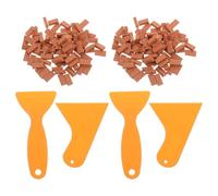 Abaodam 204 Pièces Miniature Brick Blocks Set with Tools Scale Bricks for Dollhouse Model DIY Craft Family-Friendly Educational Mini Simulation Building Material