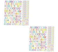 Abaodam 20feuilles Autocollants Lettres Et Chiffres Autocollants Étanches Pour Et Décoration Adhésifs Pour Scrapbooking Et