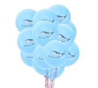Abaodam 20pièces Set de Ballons Latex Décoratifs Thème Marin Baleine Ballon Anniversaire pour Fête et Réunion Familiale