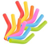 Abaodam 24pcs Embouts de Paille en Silicone Légers pour Pailles en Acier Inoxydable Diamètre Intérieur 8mm Colorée pour Boissons Froides