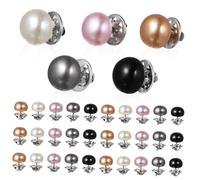 Abaodam 25 pièces Broches de Sécurité Anti-exposition Forme de Goutte Boutons de Fixation pour Robes Chemisiers Jupes et Cardigans Accessoires Pudeur Femme