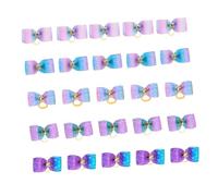 Abaodam 25 pièces Lot de Élastiques Nœud Dégradé pour Chiens et Accessoire Poil Doux et Confortable Durable et Décoration Petits Animaux