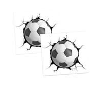 Abaodam 2feuilles Autocollants Muraux Football Décoratifs Décalques Pour Stickers De Sport Pour Créer Une Ludique La Chambre