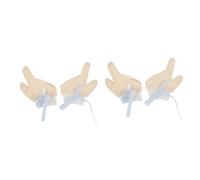 Abaodam 2paires Gants Anti-sucement Pour Moufles Respirantes Anti-grattage Doigts Pour Nourrissons Ajustable