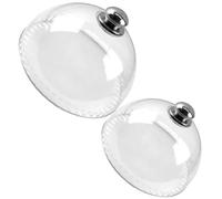 Abaodam 2pcs Couvercles Alimentaires Cuisine en Ps Réutilisables, Dômes Transparents pour Cupcakes et Snacks, Protection de Gâteaux à Domicile Hôtel