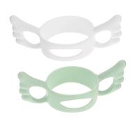 Abaodam 2Pcs Housse de biberon en silicone bouteille bonbons au biberon porte-biberons plus séchoirs à biberons manchon de biberon pour bébé manchon de biberon avec poignée Gel de silice