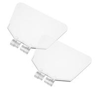 Abaodam 2pcs Outil de Protection Oculaire en Plastique Transparent pour Banc de Meulage de Bureau Installation Facile pour Usage Domestique
