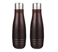 Abaodam 2pcs Poignée pour Limes à Bois en Bois Marron Colliers en Fer Prise Confortable et Fabrication de Précision et Métallurgie