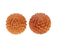Abaodam 2pcs Sphère de Durian Jaune en Matériau Synthétique pour Massage Manuel et Massage Roulant D'acupression pour Relaxation et Bien-être