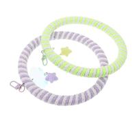 Abaodam 2pièces Balançoire Perchoir pour Perruches Jouet Corde pour Oiseaux Échelle Suspendue pour Cage Support pour Perroquets Balançoire Escalade pour Perruches Accessoires pour Cage