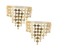 Abaodam 2pièces Bandeau à Chaîne Pour Cheveux Coiffe Africaine Pour Femme Chaîne De Danse Bandeau Décoratif Pour Spectacles De Danse Et Photographie