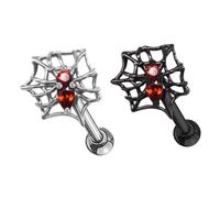 Abaodam 2pièces Boucles Oreilles Araignée Puces Oreilles Pour Femmes Bijoux Halloween Set De Earrings Spider