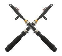 Abaodam 2pièces Canne à Télescopique Courte Portable pour Mer avec Moulinet Spinning pour Voyager Et Pêcher Eau Salée